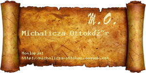 Michalicza Ottokár névjegykártya